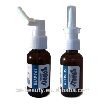 Pulverizador nasal com frascos de vidro âmbar 1OZ